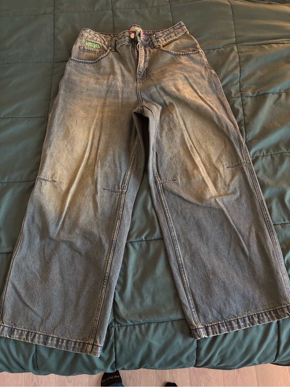 Empyre Gray Relaxed Wide-Leg Jeans
